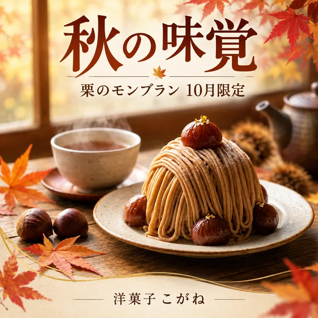 販促デザインの見本（秋）